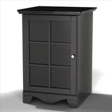 Pinnacle 1-Door Audio Tower 101506 from Nexera - Black