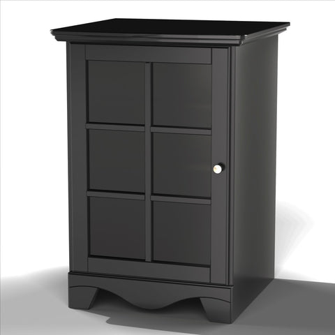 Pinnacle 1-Door Audio Tower 101506 from Nexera - Black
