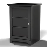 Pinnacle 1-Door Audio Tower 101706 from Nexera - Black
