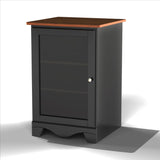 Pinnacle 1-Door Audio Tower 101915 from Nexera - Cherry and Black