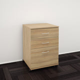 Essentials 3-Drawer Mobile Filing Cabinet 13092 from Nexera, Biscotti