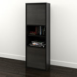 Sereni-T 2-Door Bookcase 210306 from Nexera, Black and Ebony