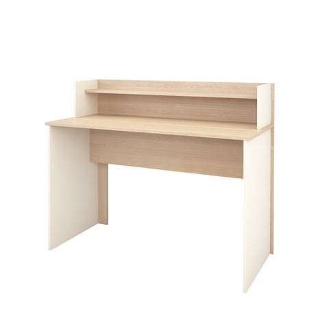 Atelier 341843 48-inch Desk from Nexera, Natural Maple & Ivory
