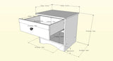 Alegria 5601 Night Stand from Nexera, Natural Maple