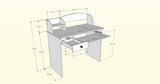 Alegria 5642 Student Desk from Nexera, Natural Maple