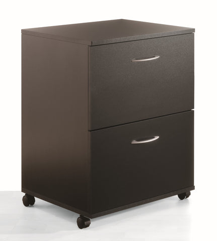 Essentials 2-Drawer Mobile Filing Cabinet 6093 from Nexera, Black