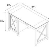 Bush KWD154WG-03 54W Single Pedestal Desk