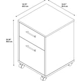 Bush KWF116WG-03 2 Drawer Mobile Pedestal