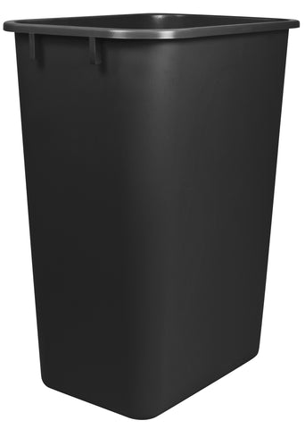 Large/Tall Waste Basket, Black (Case of 4)