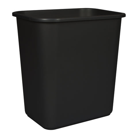 Medium Waste Basket, Black (Case of 6)