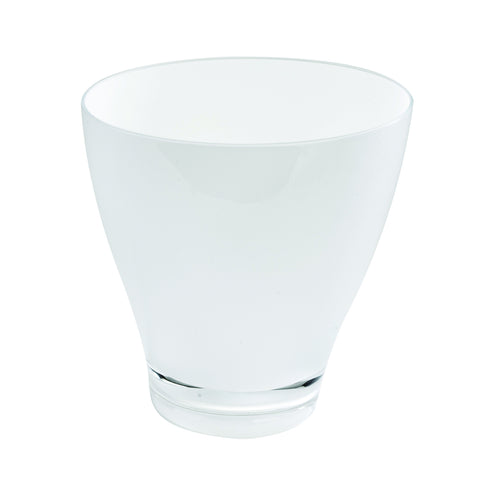 Vapor Waste Can Translucent White