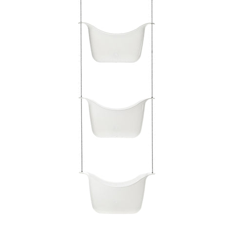 Bask Shower Caddy White/Nickel