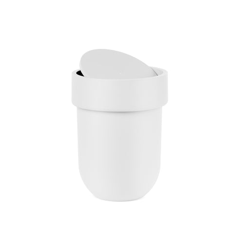 Touch Waste Can W Lid White