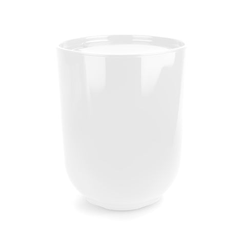 Step Waste Can W Lid White