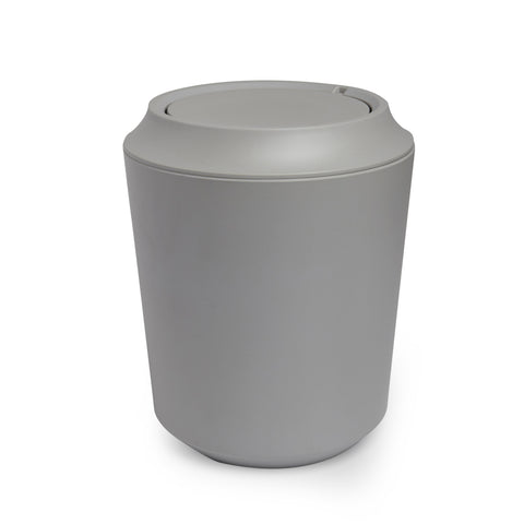 Fiboo Waste Can W Lid Grey