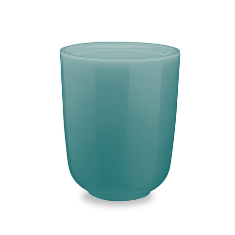 Droplet Waste Can W Lid Surf Blue