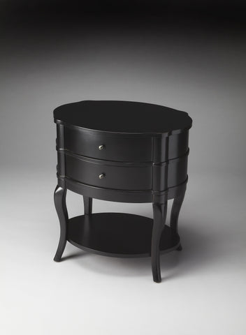 Butler Jarvis Black Licorice Oval Side Table