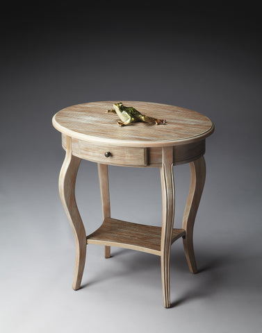 Butler Jeanette Driftwood Oval Accent Table