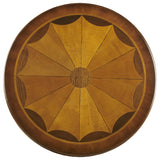 Butler Carissa Olive Ash Burl Round Pedestal Table