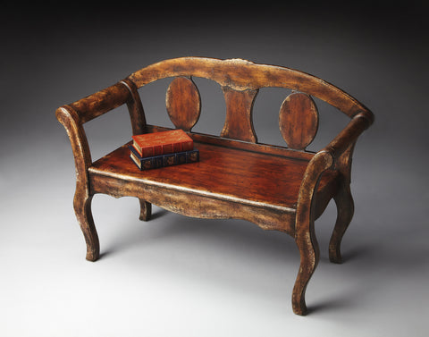 Butler Hawthorne Tobacco Leaf Bench