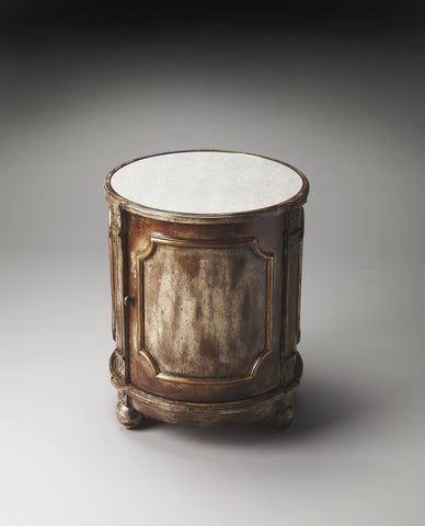 Butler Thurmond Mirrored Ash Drum Table