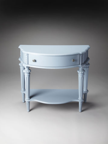 Butler Halifax Glossy Wedgewood Console Table