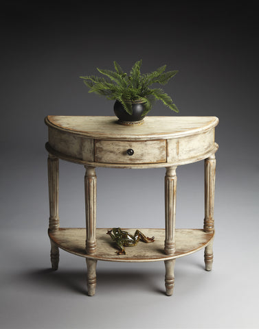 Butler Mozart Chateau Gray Demilune Console Table