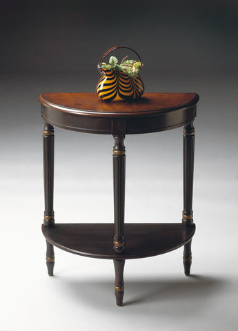 Butler Bellini Café Noir Demilune Console Table