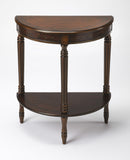 Butler Bellini Cherry & Red Hand Painted Demilune Console Table