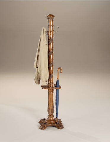 Butler Laird Vintage Oak Costumer (Item Ships In Two Cartons)