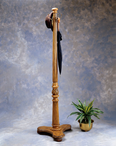 Butler Gresham Oak Costumer (Item Ships In Two Cartons)