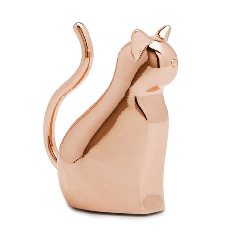 Anigram Cat Ring Holder Copper