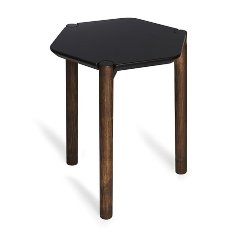 Lexy Side Table Black/Walnut