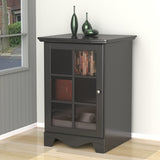 Pinnacle 1-Door Audio Tower 101506 from Nexera - Black