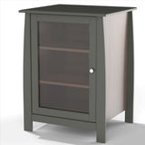 Pinnacle 1-Door Audio Tower 102217 from Nexera - Espresso