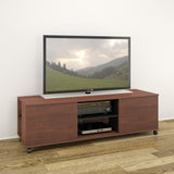 Nexera 103932 Jasper 2-Door TV Stand, 60-inch, Moka & Black