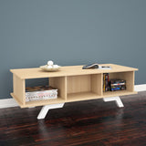 Nexera 104239 Stiletto Coffee Table, Natural Maple & White