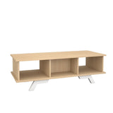 Nexera 104239 Stiletto Coffee Table, Natural Maple & White