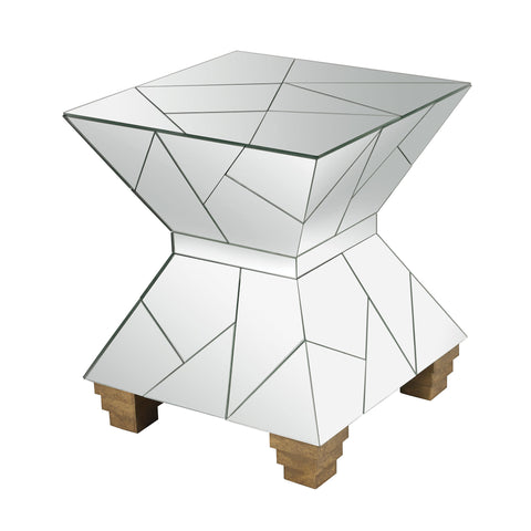 Mirrored Mosaic Hourglass Foot Stool