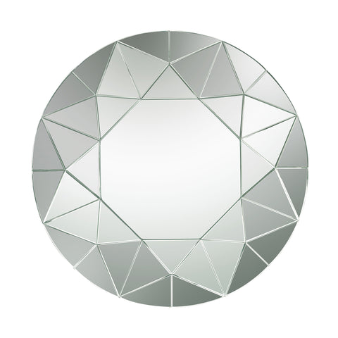 Circular Geometric Mosaic Mirror 