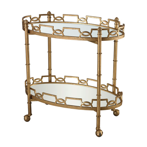 Curvilinear Two Tier Tray Table