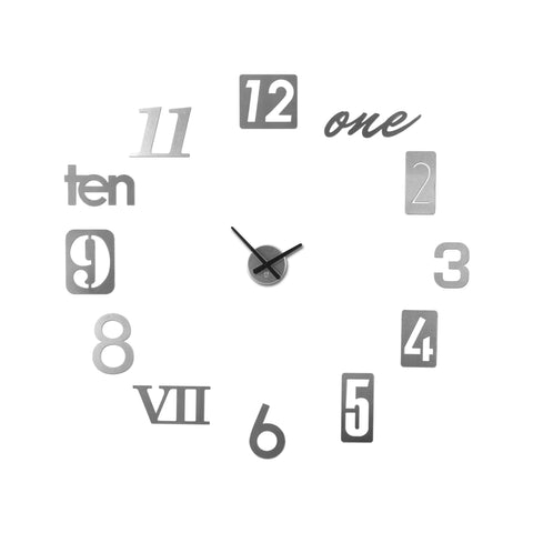 Numbra Wall Clock Aluminum Matte
