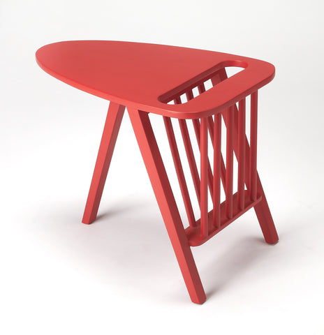 Butler Lowery Red Magazine Table