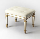 Butler Celeste Mirror & Gold Vanity Seat