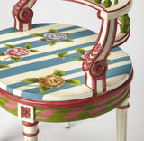 Butler Hathaway Hand Painted Vanity Seat