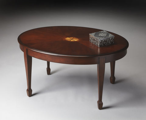 Butler Clayton Plantation Cherry Oval Cocktail Table