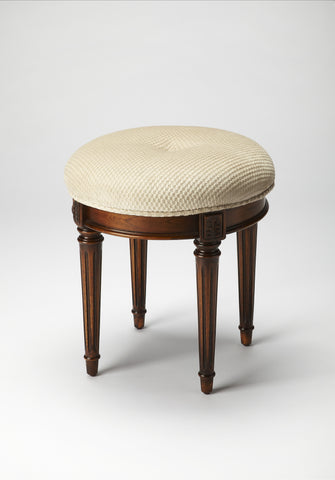 Butler Bernadette Olive Ash Burl Vanity Stool