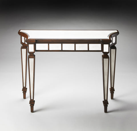 Butler Garbo Mirror And Mahogany Console Table