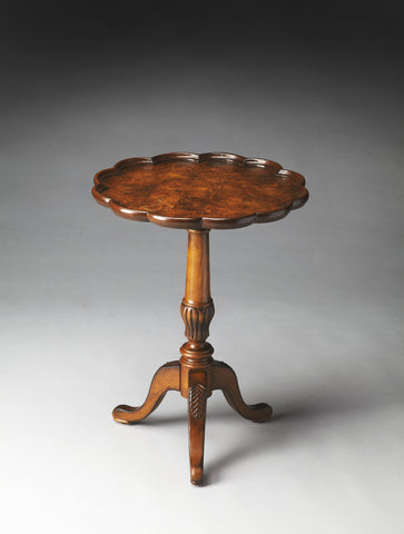 Butler Dansby Olive Ash Burl Pedestal Table