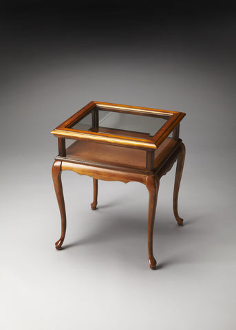 Butler Burton Olive Ash Burl Curio Table